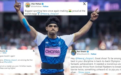 Cricketing world reacts in elation as Neeraj Chopra secures silver for India at Paris Olympics 2024