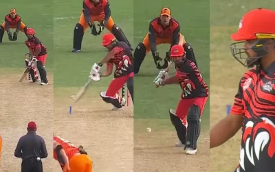 WATCH: Dilpreet Bajwa thrashes Andrew Tye for 28 runs in a single over during the GT20 Canada 2024 game