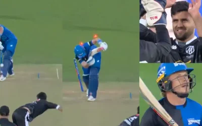 WATCH: Fazalhaq Farooqi cleans up Ollie Pope with a peach of a delivery in The Hundred 2024