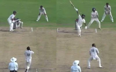 WATCH: Ishan Kishan seals his century with an audacious one-handed six in the Buchi Babu Tournament 2024