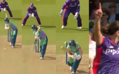 WATCH: Kate Cross dismisses Mady Villiers with a peach of a delivery in The Hundred Women 2024