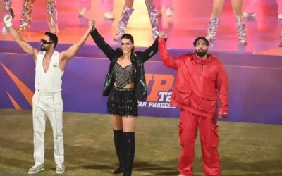 WATCH: Badshah, Kriti Sanon and Ayushmann Khurrana light up UP T20 League opening ceremony with sizzling performance