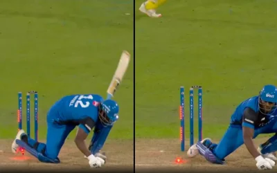 WATCH: Luke Wood floors Andre Russell with a brilliant slower delivery | The Hundred 2024