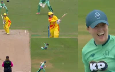 WATCH: Mady Villiers pulls off a jaw-dropping flying catch in The Hundred 2024