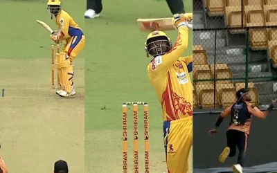 WATCH: Manish Pandey shows an unbelievable fielding effort in the Maharaja Trophy T20 2024