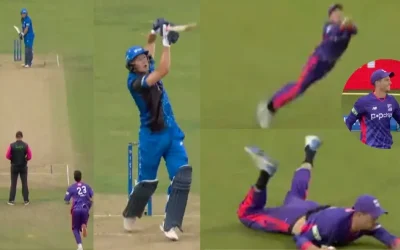 WATCH: Mitchell Santner’s sky-high spectacle dismisses Michael Pepper during The Hundred 2024