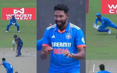 WATCH: Mohammed Siraj dismisses Pathum Nissanka on a golden duck during SL vs IND 2nd ODI