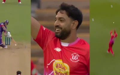 WATCH: Haris Rauf sends Ben Stokes packing with a smile in The Hundred 2024