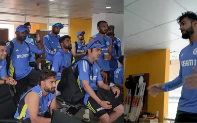 WATCH: Riyan Parag gives a heartwarming speech inside the Indian dressing room ahead of his ODI debut