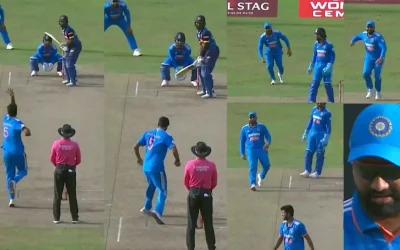 WATCH: Rohit Sharma hilariously runs down the wicket to hit Washington Sundar during SL vs IND 2nd ODI