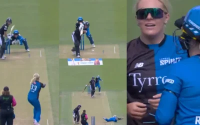 WATCH: Sarah Glenn grabs a remarkable return catch in The Hundred 2024