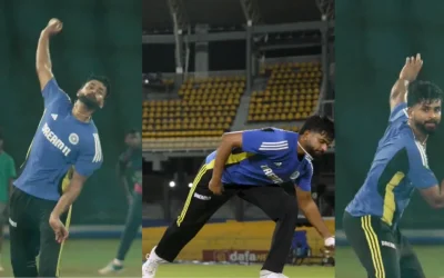 WATCH: Shreyas Iyer shows off his spin bowling skills ahead of the ODI series against Sri Lanka