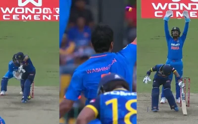 SL vs IND [WATCH]: Washington Sundar traps Pathum Nissanka in his web of spin during the first ODI