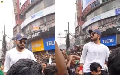 WATCH: A Lookalike of Virat Kohli spotted among protesters in Bangladesh