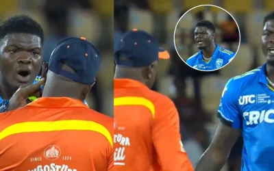 WATCH: Alzarri Joseph engages in heated argument with umpire during thrilling clash between Saint Lucia Kings and Trinbago Knight Riders in CPL 2024