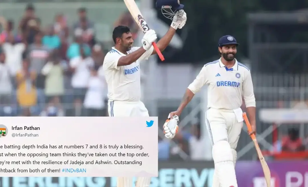 Fans react as Ravichandran Ashwin and Ravindra Jadeja lead India’s recovery on Day 1 of the first Test against Bangladesh