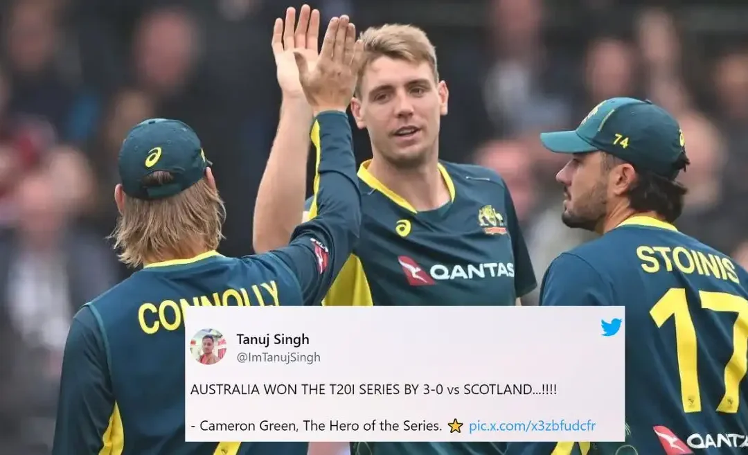 Netizens erupt as Cameron Green’s all-round heroics helps Australia whitewash Scotland in the T20I series