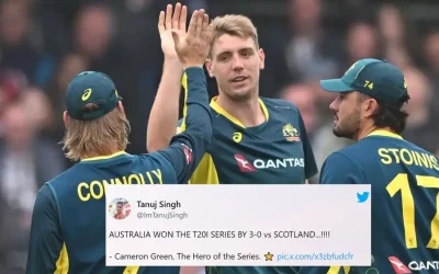 Netizens erupt as Cameron Green’s all-round heroics helps Australia whitewash Scotland in the T20I series