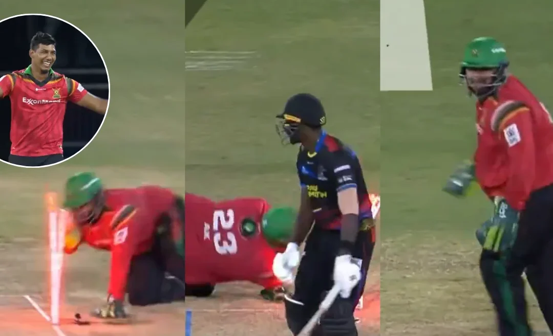 WATCH: Azam Khan’s lightning-fast stumping to remove Justin Greaves in CPL 2024