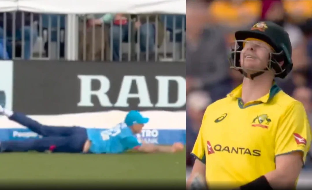 WATCH: Steve Smith left in disbelief as Brydon Chase grabs a stunning catch at the boundary