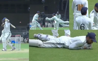 WATCH: Dhruv Jurel pulls off an unbelievable catch to dismiss Abhimanyu Easwaran in Duleep Trophy 2024