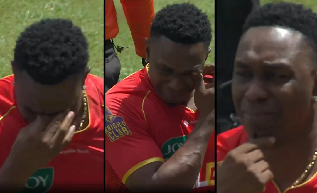 WATCH: Dwayne Bravo breaks down in tears after playing his last CPL T20 match