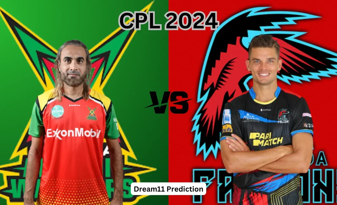 GUY vs ABF, CPL 2024: Match Prediction, Dream11 Team, Fantasy Tips and Pitch Report | Guyana Amazon Warriors vs Antigua and Barbuda Falcons