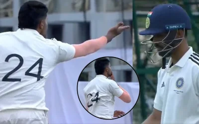 WATCH: Harshit Rana gives a flying kiss send-off to Ruturaj Gaikwad in Duleep Trophy 2024-25