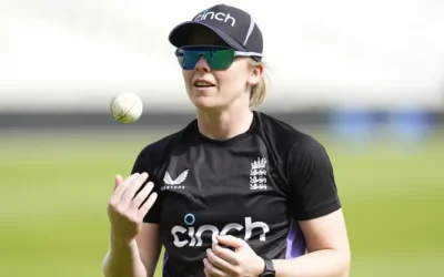 England captain Heather Knight reacts after being reprimanded for ‘blackface’ photo