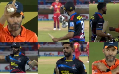 WATCH: Imad Wasim engages in an aggressive spat with the umpires in CPL 2024 match