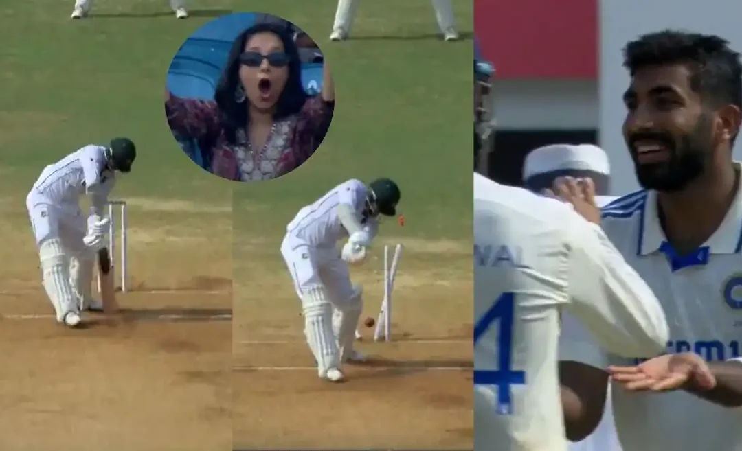 IND vs BAN [WATCH]: Jasprit Bumrah cleans up Taskin Ahmed with a toe-crushing yorker on Day 2 of the Chennai Test