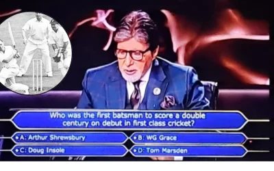 KBC contestant stumped by ₹50 lakh question on First-Class cricket double centurion debut