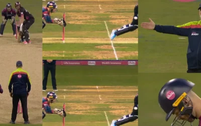 WATCH: Lewis McManus rare act calls for a no-ball during T20 Blast 2024