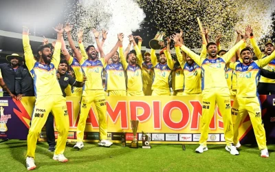 Karun Nair’s Mysore Warriors lifts the 2024 Maharaja T20 Trophy after thrashing Bengaluru Blasters in the final