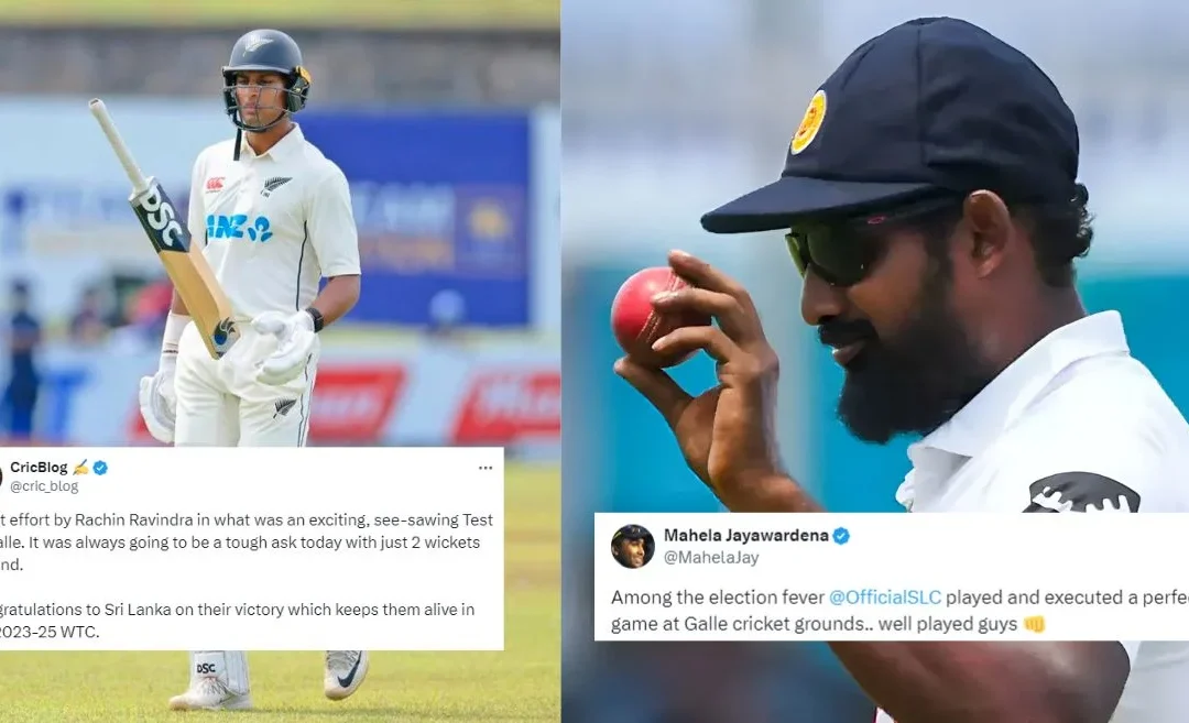 Twitter reactions: Rachin Ravindra’s brave effort falls short as Prabath Jayasuriya seals win for Sri Lanka over New Zealand in the 1st Test