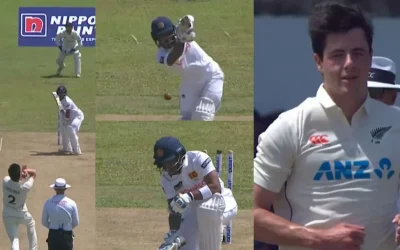 SL vs NZ [WATCH]: William O’Rourke rattles Pathum Nissanka’s stumps with an inswinging yorker on Day 1 of first Test