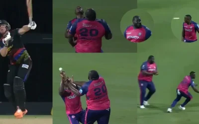 WATCH: Rovman Powell and Rahkeem Cornwall’s funny collision leads to Sam Billings’ lucky escape in CPL 2024