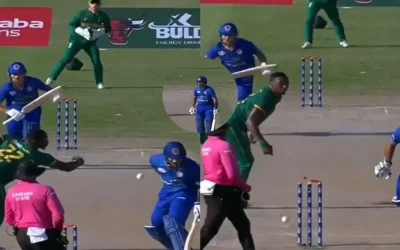 WATCH: Afghanistan batter Rahmat Shah falls victim to an unusual run-out in 3rd ODI against South Africa