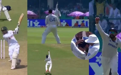 WATCH: Rohit Sharma plucks a one-handed screamer to dismiss Litton Das on Day 4 of Kanpur Test | IND vs BAN