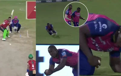 WATCH: Rovman Powell pulls off a sensational diving catch to dismiss Shimron Hetmyer in CPL 2024