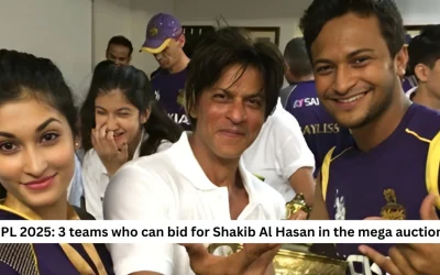 IPL 2025: 3 teams who can bid for Shakib Al Hasan in the mega auction