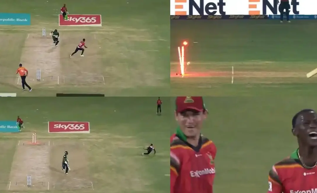 WATCH: Shamar Joseph hits the bullseye to run out Rilee Rossouw in CPL 2024