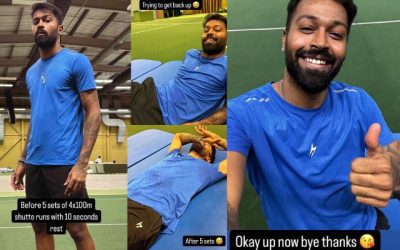 Hardik Pandya का वर्कआउट करने का तरीका थोड़ा कैजुअल है, कभी दिखे परेशान तो कभी किया मजाक