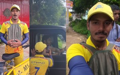 Cycle चलाकर दिल्ली से रांची पहुंचा ये क्रेजी फैन, MS Dhoni से मिलने के लिए तड़प रहा है