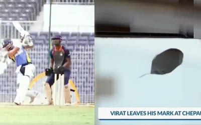 WATCH: Virat Kohli breaks Chepauk wall with a powerful six in the practice session for Bangladesh Tests