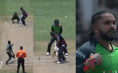 WATCH: Wanindu Hasaranga takes out Justin Greaves with a peach in the CPL 2024