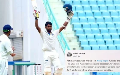 Fans call for Abhimanyu Easwaran’s inclusion in BGT 2024-25 squad after stellar Ranji Trophy century