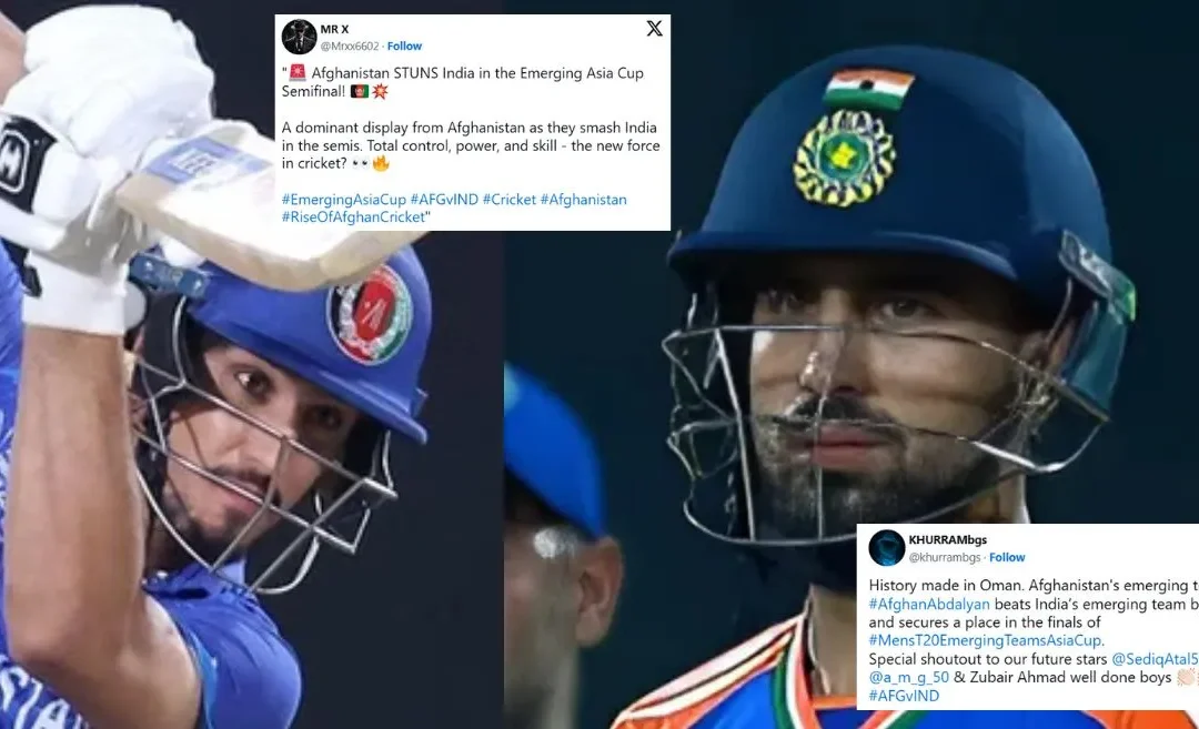 Twitter reactions: Afghanistan A knocks India A out of Emerging Teams Asia Cup 2024