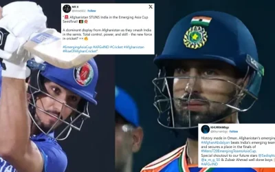 Twitter reactions: Afghanistan A knocks India A out of Emerging Teams Asia Cup 2024