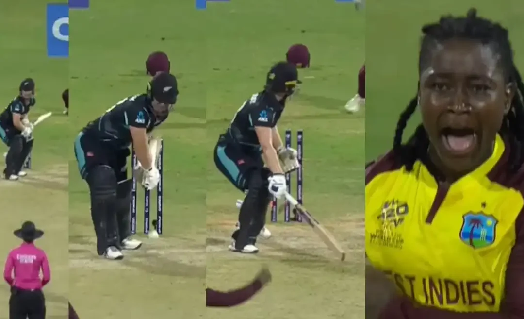 WATCH: Deandra Dottin cleans up Brooke Halliday with an inch-perfect yorker in Women’s T20 World Cup 2024